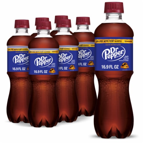 Dr Pepper Dark Berry Zero Sugar Soda - Bold Berry Pour, 20 fl oz Bottle