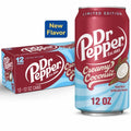 Dr Pepper Creamy Coconut Soda - Smooth Cream Pour, 12 fl oz Cans, 12-Pack