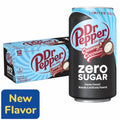 Dr Pepper Creamy Coconut Zero Sugar Soda - Fresh Zero Pour, 12 fl oz Cans, 12-Pack