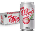 Diet Dr Pepper Cherry Soda - Cool Soda Splash, 12 fl oz Cans, 12-Pack