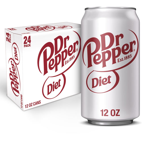 Diet Dr Pepper Soda - Clean Diet Choice, 12 fl oz Cans, 24-Pack