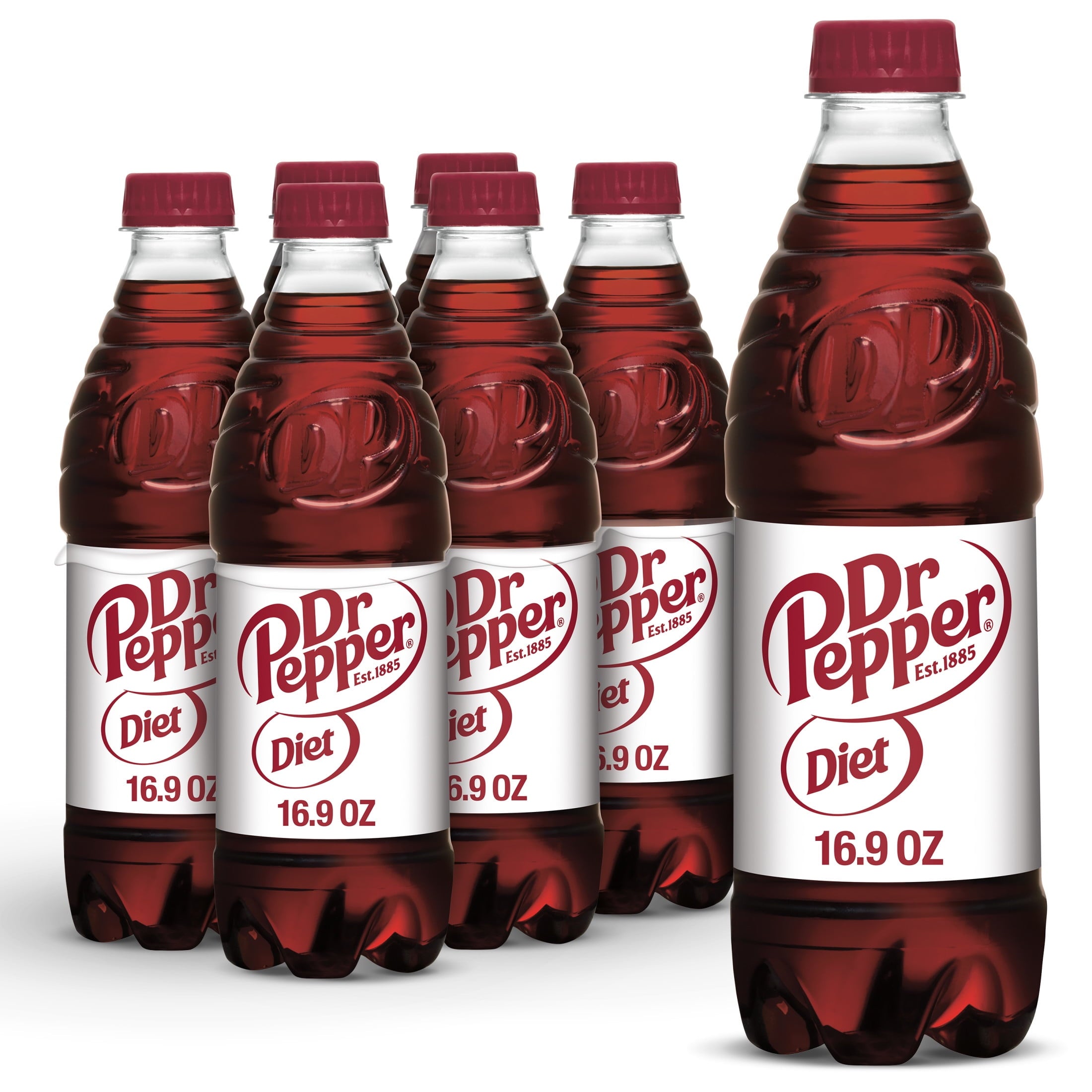 Diet Dr Pepper Soda - Easy Diet Sip, 16.9 fl oz Bottles, 6-Pack
