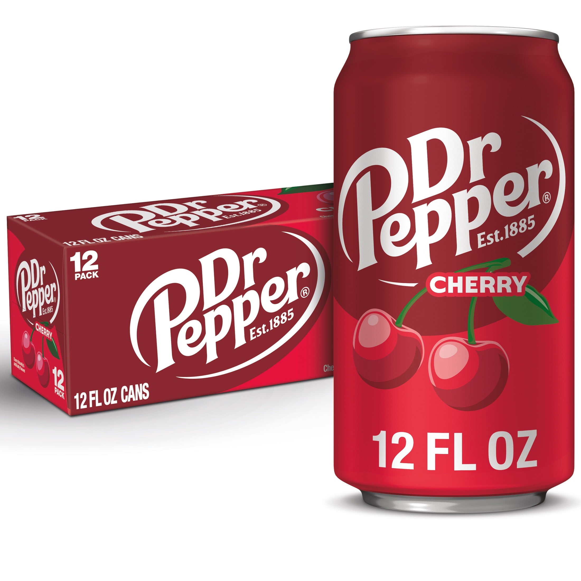 Dr Pepper Cherry Soda - Classic Sip, 12 fl oz Cans, 12-Pack