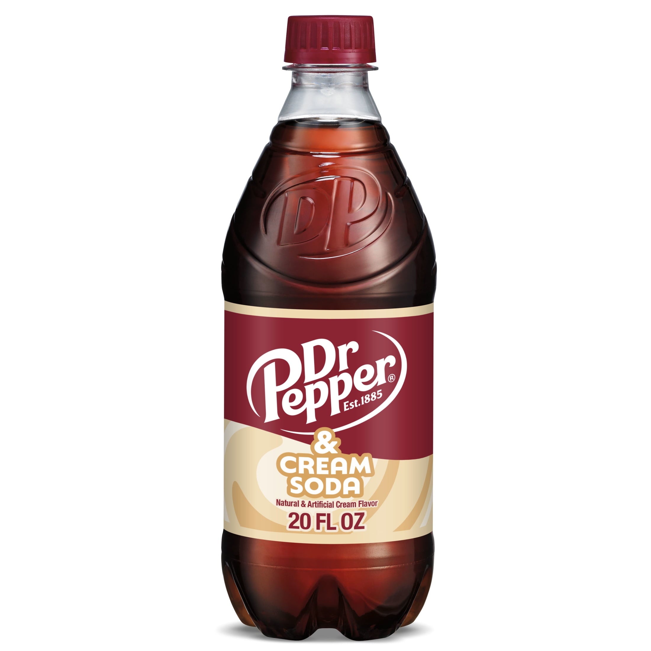 Dr Pepper & Cream Soda - Fresh Soda Pour, 20 fl oz Bottle