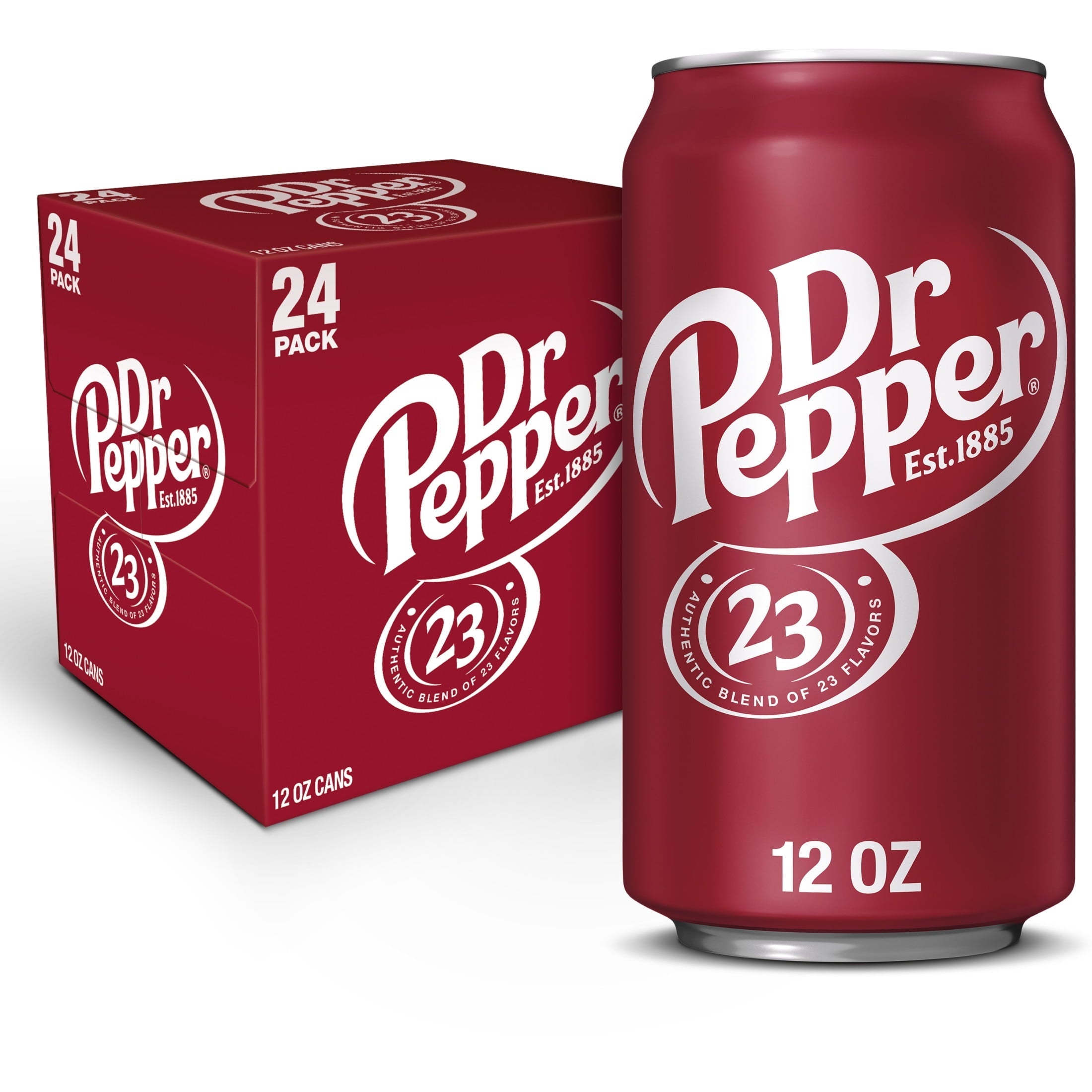Dr Pepper Original Soda - Signature Sip, 12 fl oz Cans, 24-Pack