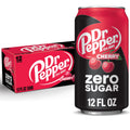 Dr Pepper Cherry Zero Sugar Soda - Cherry Splash, 12 fl oz Cans, 12-Pack