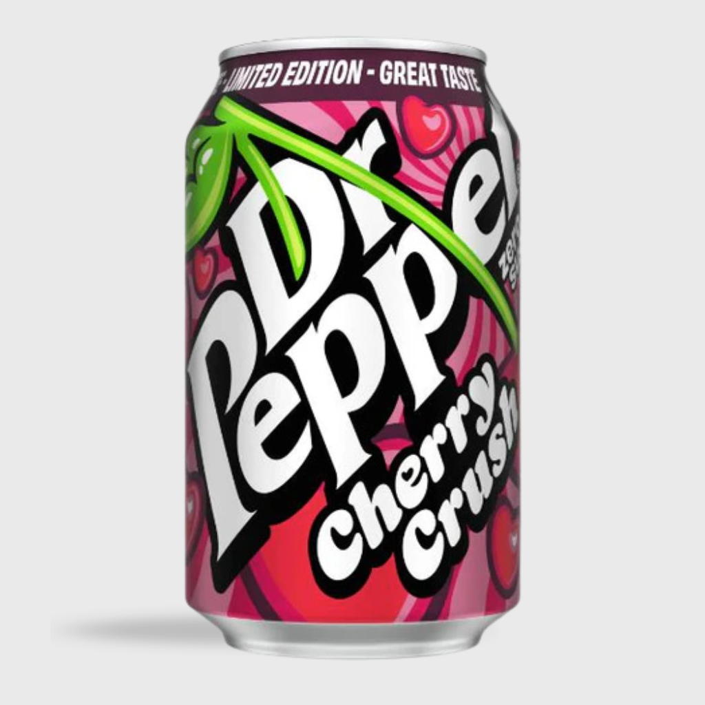 Dr Pepper Cherry Crush Zero Sugar - Fresh Flavor, 500 ml Bottles, 12-Pack